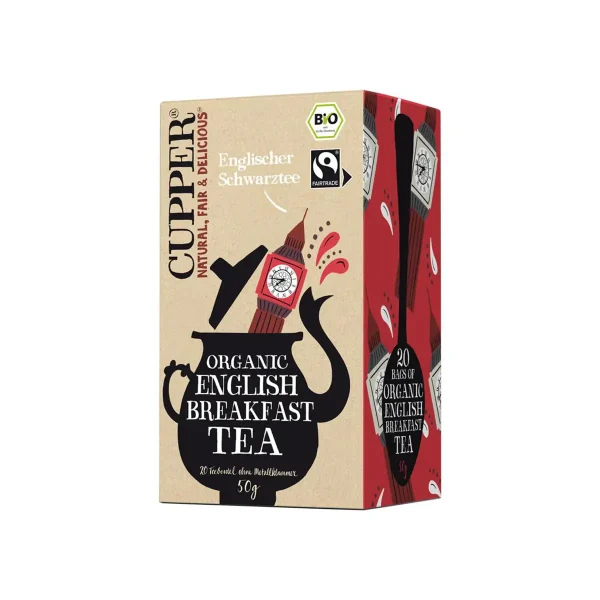 Cupper English Breakfast Fairtrade Bio Tea 50G Cupper English Breakfast Fairtrade Bio Tea 50G