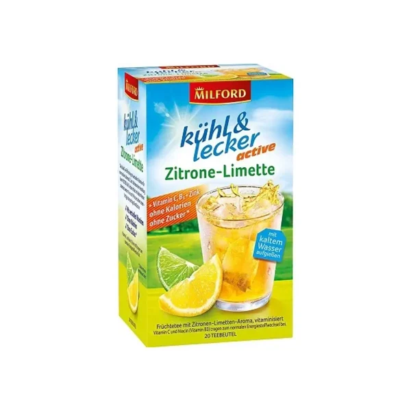 Milford Kühl & Lecker Citrom-Lime gyümölcstea 20, 2.25g Milford Kühl & Lecker Citrom-Lime gyümölcstea 20, 2.25g