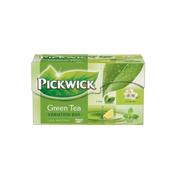 Pickwick Green Tea Variation 40g Jázmin, Citrom, Menta, Earl Grey