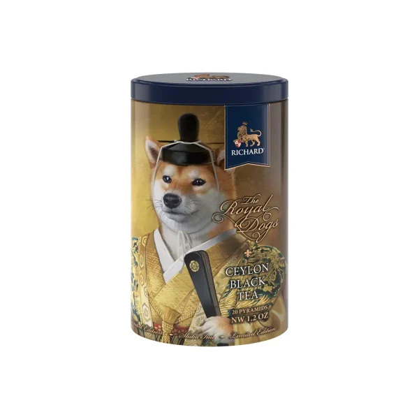 Richard Royal Ceylon Black Tea Dogs Shiba-Inu Fémdoboz 34G